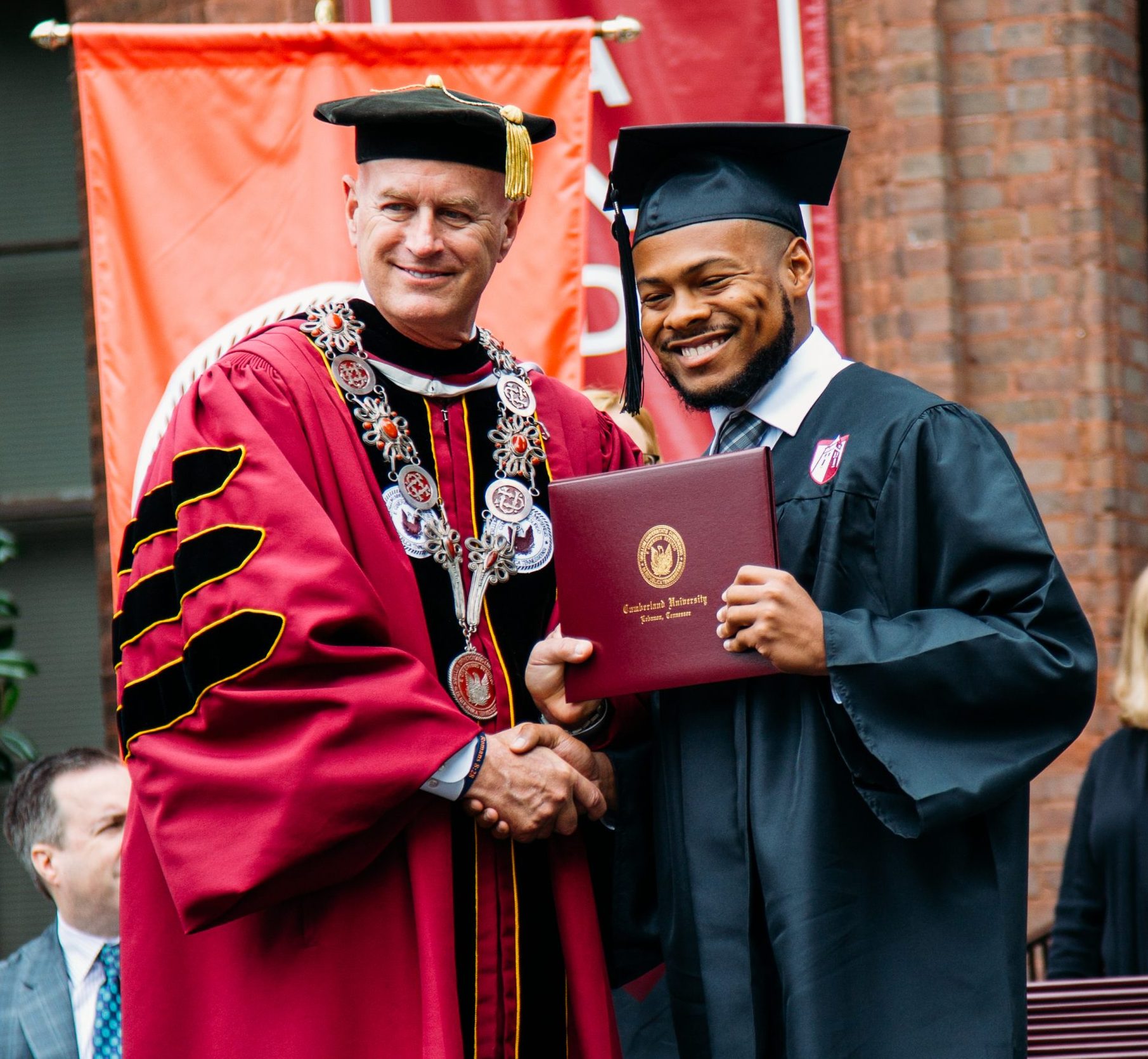 Dr. Stumb with Graduate